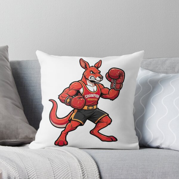 Item preview, Boxing Kangaroo Champion Mascot Illustration Art designed and sold by Rahat3344.