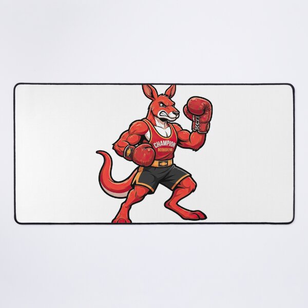 Item preview, Boxing Kangaroo Champion Mascot Illustration Art designed and sold by Rahat3344.