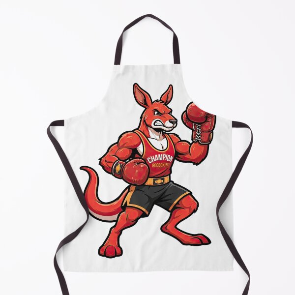 Item preview, Boxing Kangaroo Champion Mascot Illustration Art designed and sold by Rahat3344.