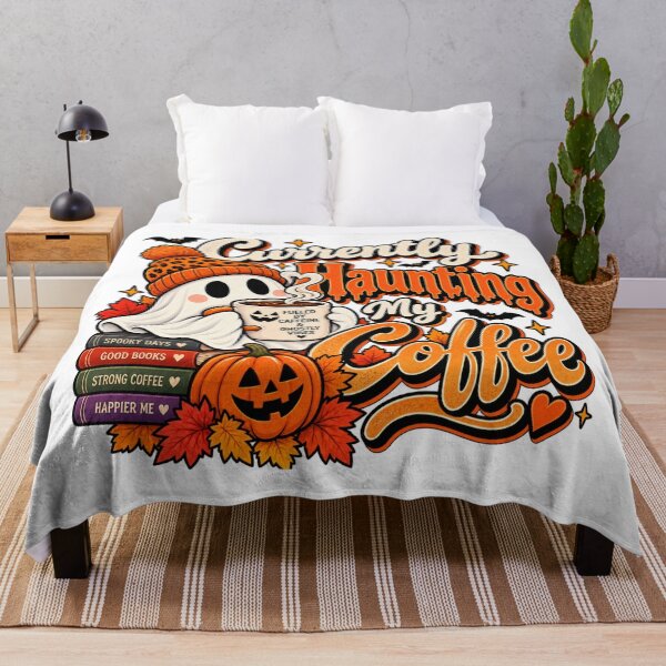Item preview, Currently Haunting My Coffee – Cute Ghost Halloween Coffee Lover designed and sold by justsuestudio.