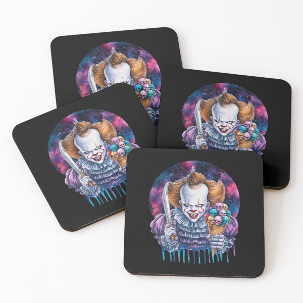 Aperçu de l'œuvre Clown effrayant Crâne Bonbon Horreur Cosmique créée et vendue par Krasnovaovaova.