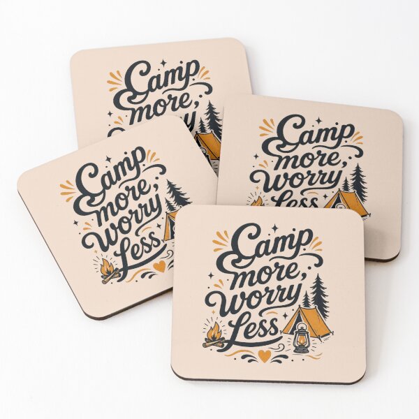Item preview, Camp More Worry Less Camping Adventure designed and sold by NosandEdgy.