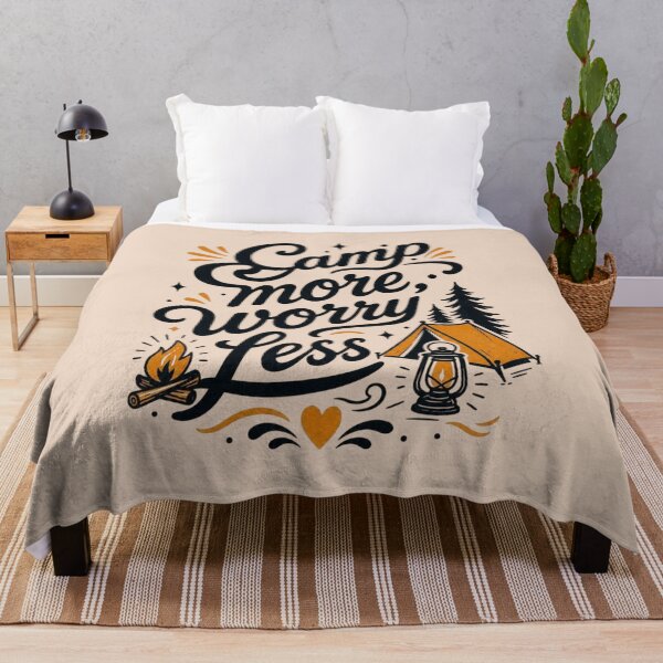 Item preview, Camp More Worry Less Camping Adventure designed and sold by NosandEdgy.