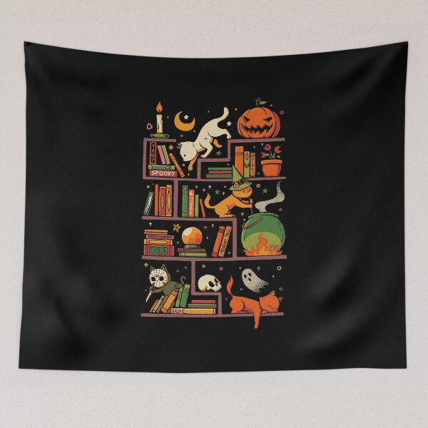 Item preview, Bookstore Halloween designed and sold by Tobe Fonseca®.