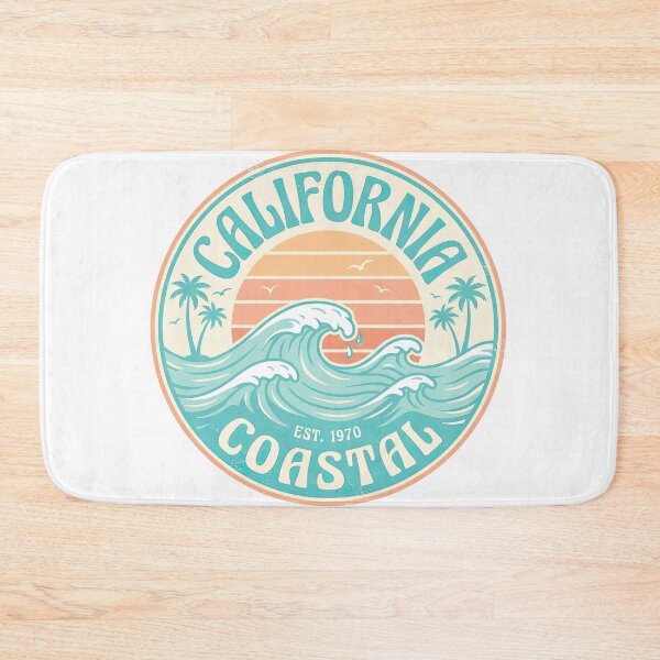 Item preview, Vintage California Coastal Surf Sunset Badge Art designed and sold by Rahat3344.