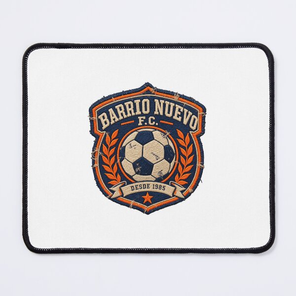 Item preview, Barrio Nuevo FC Vintage Patch Retro Soccer Crest 1985 designed and sold by DriftcoreStudio.