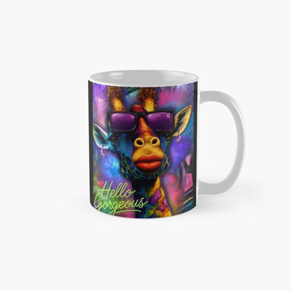 Item preview, Neon-Psychedelic Flirtatious Giraffe  designed and sold by AsheDinaArt.