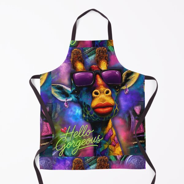 Item preview, Neon-Psychedelic Flirtatious Giraffe  designed and sold by AsheDinaArt.
