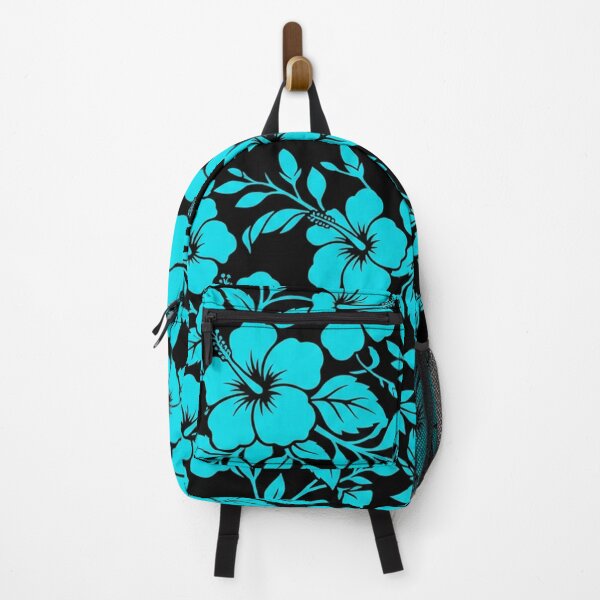 Item preview, Vibrant Neon Blue Tropical Hibiscus Pattern designed and sold by Owcomm.