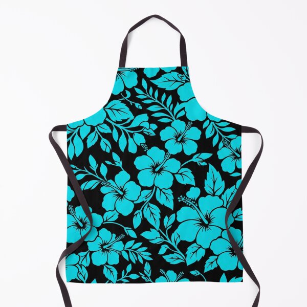 Item preview, Vibrant Neon Blue Tropical Hibiscus Pattern designed and sold by Owcomm.