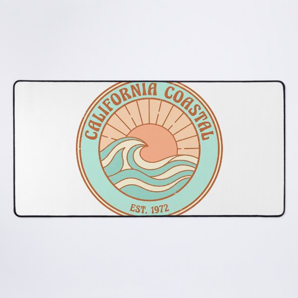 Item preview, Retro California Coastal Ocean Wave Sunset Emblem designed and sold by Rahat3344.