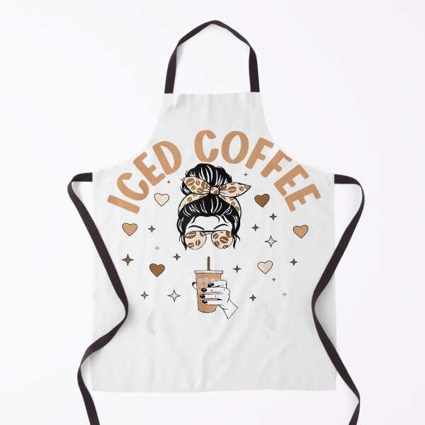 Item preview, Iced Coffee Queen Women Messy Bun Cold Brew Coffee Quote T-Shirt designed and sold by NERD-AI.