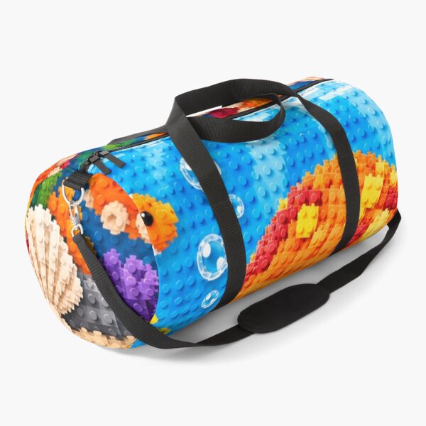 Item preview, Cute Colorful Octopus Underwater – Building Block Mosaic Art designed and sold by WildWhimsy Art.
