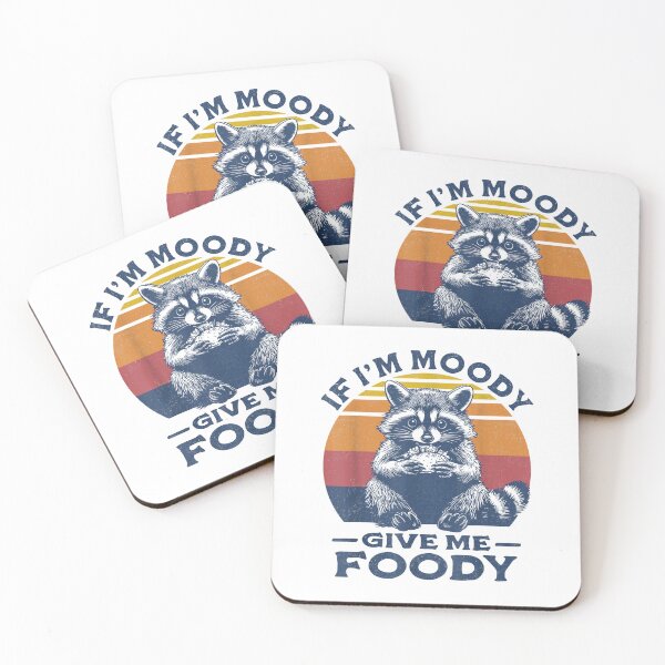 Item preview, If I'm Moody Give Me Foody Raccoon Funny Tacos Lover T-Shirt designed and sold by shop-insider.