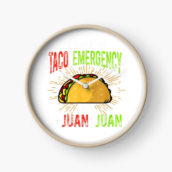 Item preview, In Case of Taco Emergency Call 9-Juan-Juan Funny Taco Lover T-Shirt designed and sold by VendaVirtualVip.