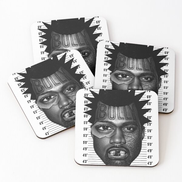 Item preview, Kanye West Bully Black and White Mugshot Portrait designed and sold by UrbanLayers.