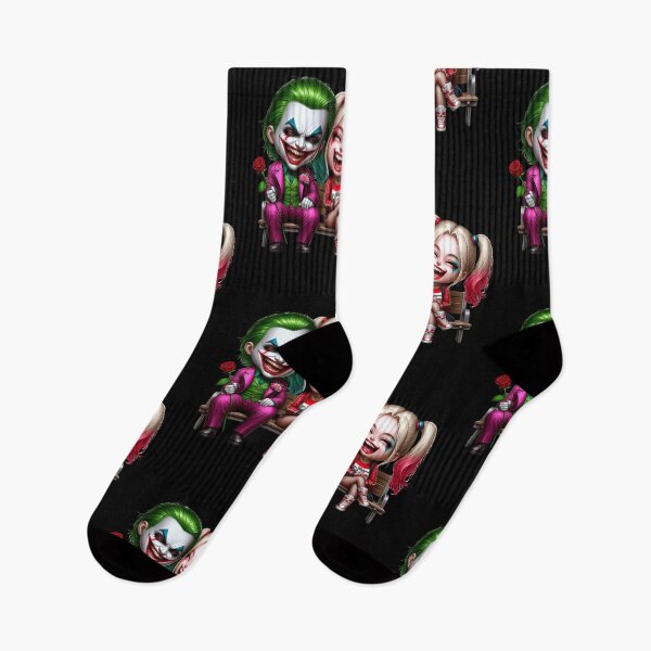 Item preview, Spooky Clown Couple with Red Rose designed and sold by Krasnovaovaova.