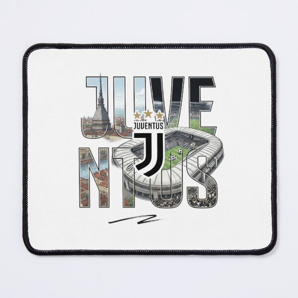 Item preview, Juventus Stadium Typography and Turin Skyline Art designed and sold by annaarthk.