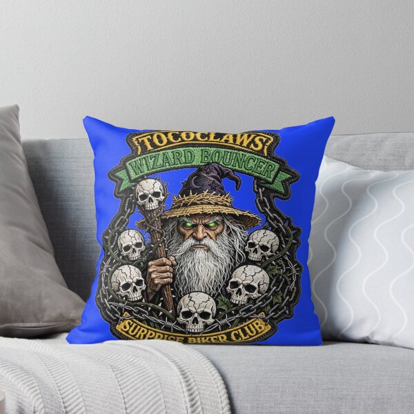 Item preview, Wizard Bouncer Straw Hat Sorcerer | Surprise Biker Club Patch Graphic designed and sold by TOCOCLAWS.