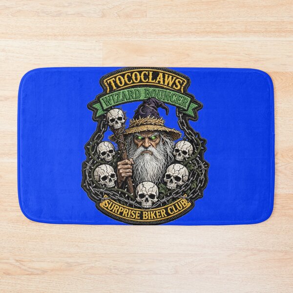Item preview, Wizard Bouncer Straw Hat Sorcerer | Surprise Biker Club Patch Graphic designed and sold by TOCOCLAWS.
