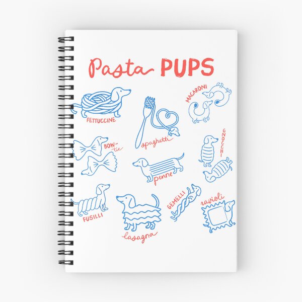 Aperçu de l'œuvre T-shirt à l'effigie d'un teckel, inspiré par la cuisine italienne et les pâtes. créée et vendue par Atros.