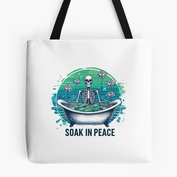 Item preview,  Soak in Peace Skeleton Bath designed and sold by Krasnovaovaova.