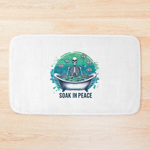 Item preview,  Soak in Peace Skeleton Bath designed and sold by Krasnovaovaova.
