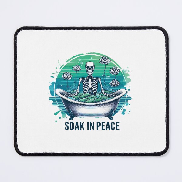 Item preview, Soak in Peace Skeleton Bath designed and sold by Krasnovaovaova.