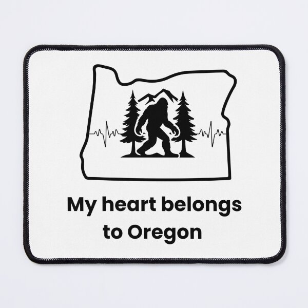 Item preview, My Heart Belongs to Oregon – Bigfoot designed and sold by GiftableGems.
