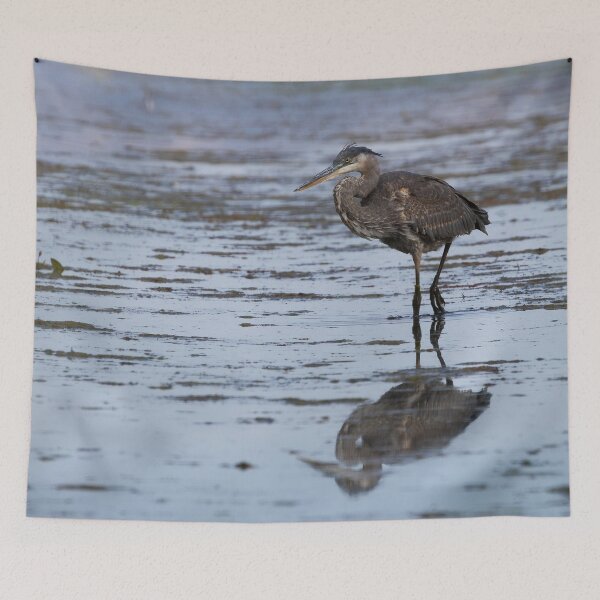 Item preview, Blue Heron in a Pond designed and sold by CoypuCoyote.