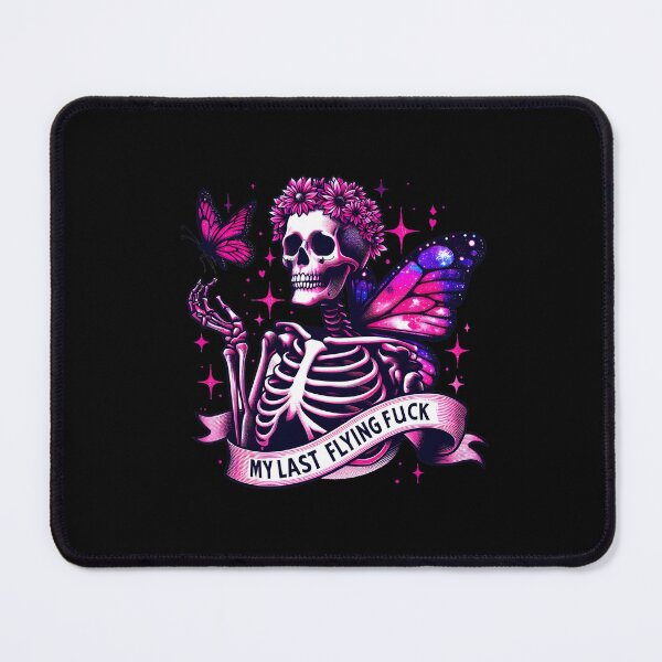Item preview, Floral Butterfly Skeleton with Sarcastic Quote designed and sold by Krasnovaovaova.