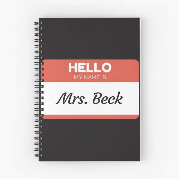 Item preview, Hello My Name Is Mrs Beck Family Name Personalized Design designed and sold by JhonaDLl.