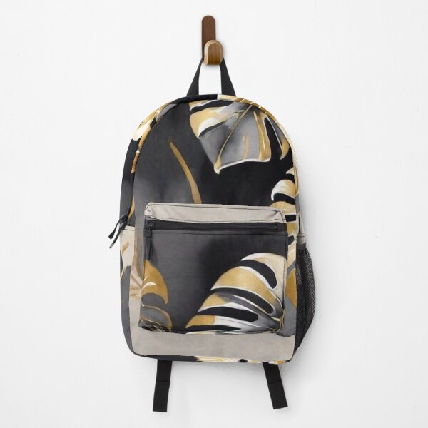 Item preview, Floating Gold Monstera on Black Wash designed and sold by BeachWhisper.