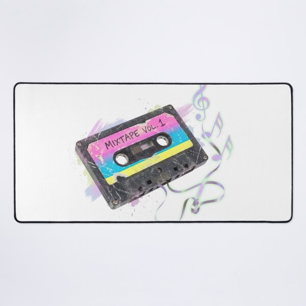 Item preview, Retro 80s Cassette Tape Mixtape Music Art designed and sold by Rahat3344.