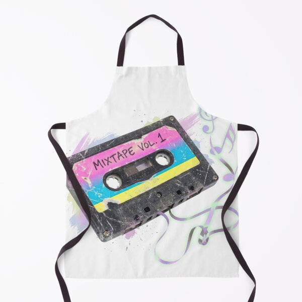 Item preview, Retro 80s Cassette Tape Mixtape Music Art designed and sold by Rahat3344.