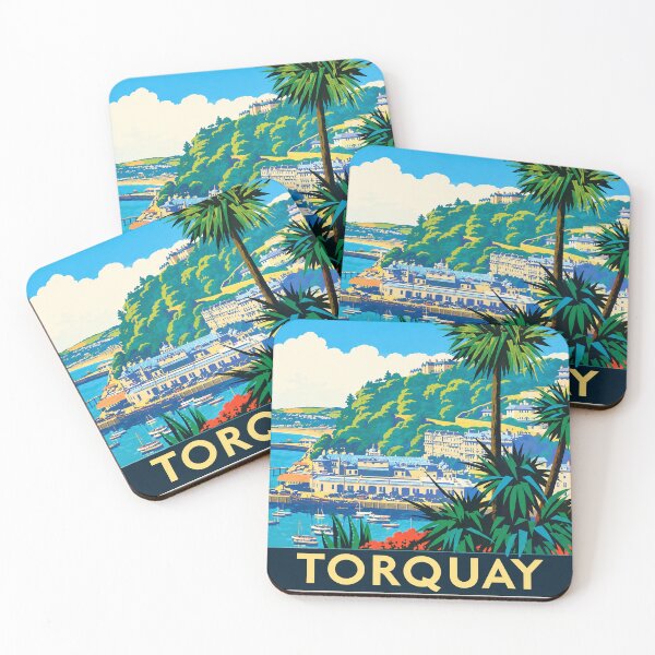 Item preview, Torquay - Vintage British Travel Poster designed and sold by Grove of Things.