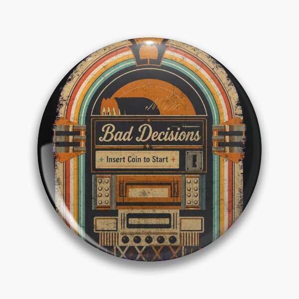 Item preview, Jukebox Bad Decisions - Retro Humor designed and sold by Nacho Average Designs.