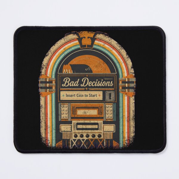 Item preview, Jukebox Bad Decisions - Retro Humor designed and sold by Nacho Average Designs.