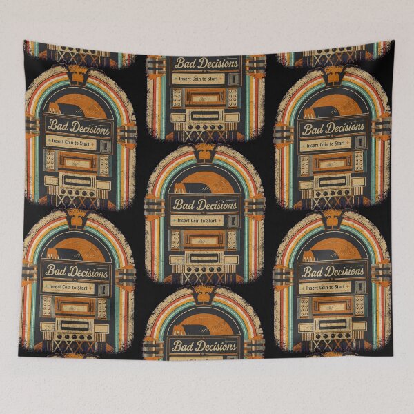 Item preview, Jukebox Bad Decisions - Retro Humor designed and sold by Nacho Average Designs.