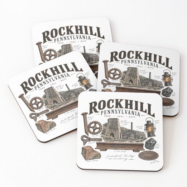 Item preview, Rockhill Pennsylvania Industrial Heritage — Iron, Coal & Rail designed and sold by Past in Threads.