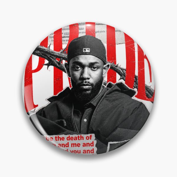 Aperçu de l'œuvre Portrait en noir et blanc de Kendrick Lamar Pride créée et vendue par UrbanLayers.
