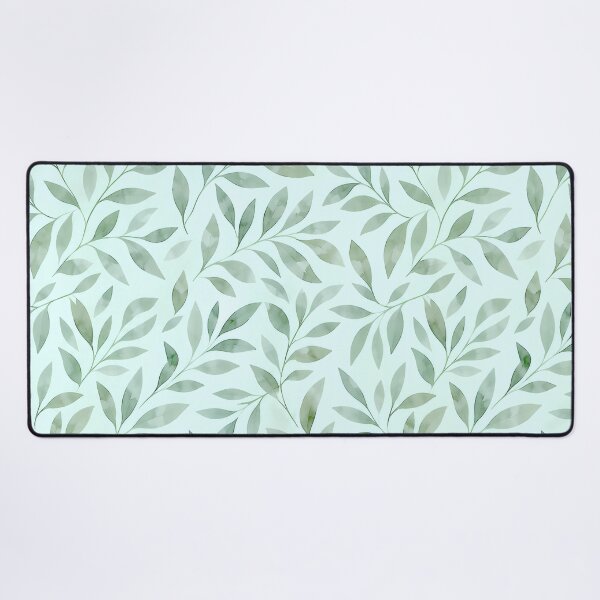 Item preview, Sage Green Watercolor Bamboo Leaf Pattern designed and sold by zenjiinspired.