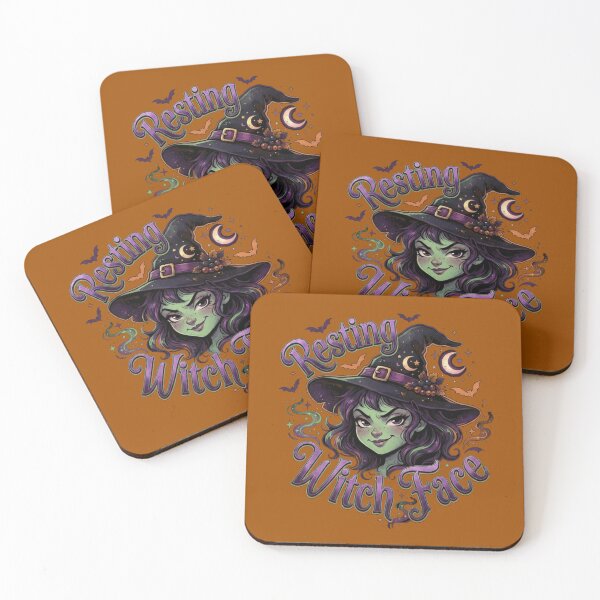 Item preview, Resting Witch Face Funny Sarcastic Cute Halloween Witch Art designed and sold by Evelashop.