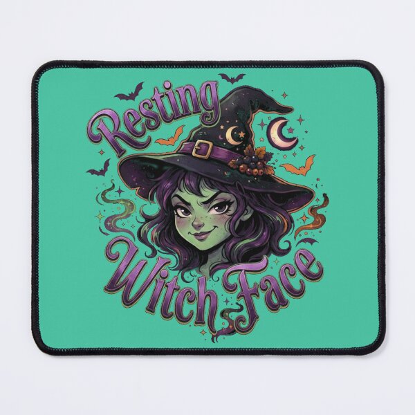 Item preview, Resting Witch Face Funny Sarcastic Cute Halloween Witch Art designed and sold by Evelashop.