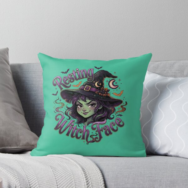 Item preview, Resting Witch Face Funny Sarcastic Cute Halloween Witch Art designed and sold by Evelashop.