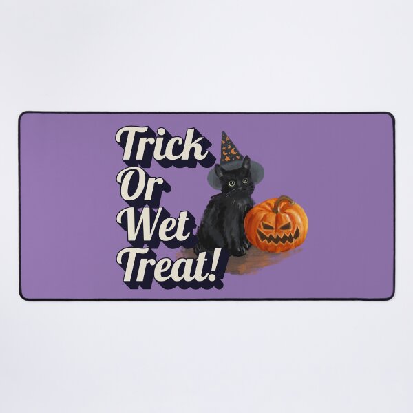 Item preview, Trick or Wet Treat Funny Black Cat Halloween designed and sold by harryordinary.