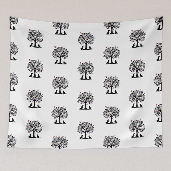 Item preview, TREE OF LIFE WITH BIRDS, DOG, CAT, BUTTERFLY AND INSECTS designed and sold by classic car craze.
