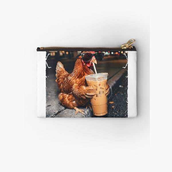 Item preview, Iced Coffee Chick Hen Rooster Night City Cool Chicken T-Shirt designed and sold by josumitofc.