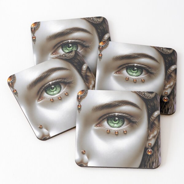 Item preview, Amber Butterfly Eye | Valkyrie Warrior Fantasy Art designed and sold by EWPrints.