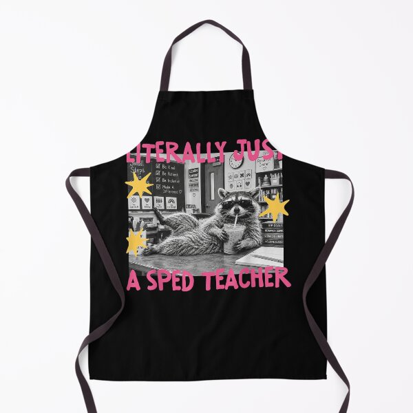 Item preview, Funny Literally Just A Sped Teacher Raccoon Meme Special Education designed and sold by DamianPe.